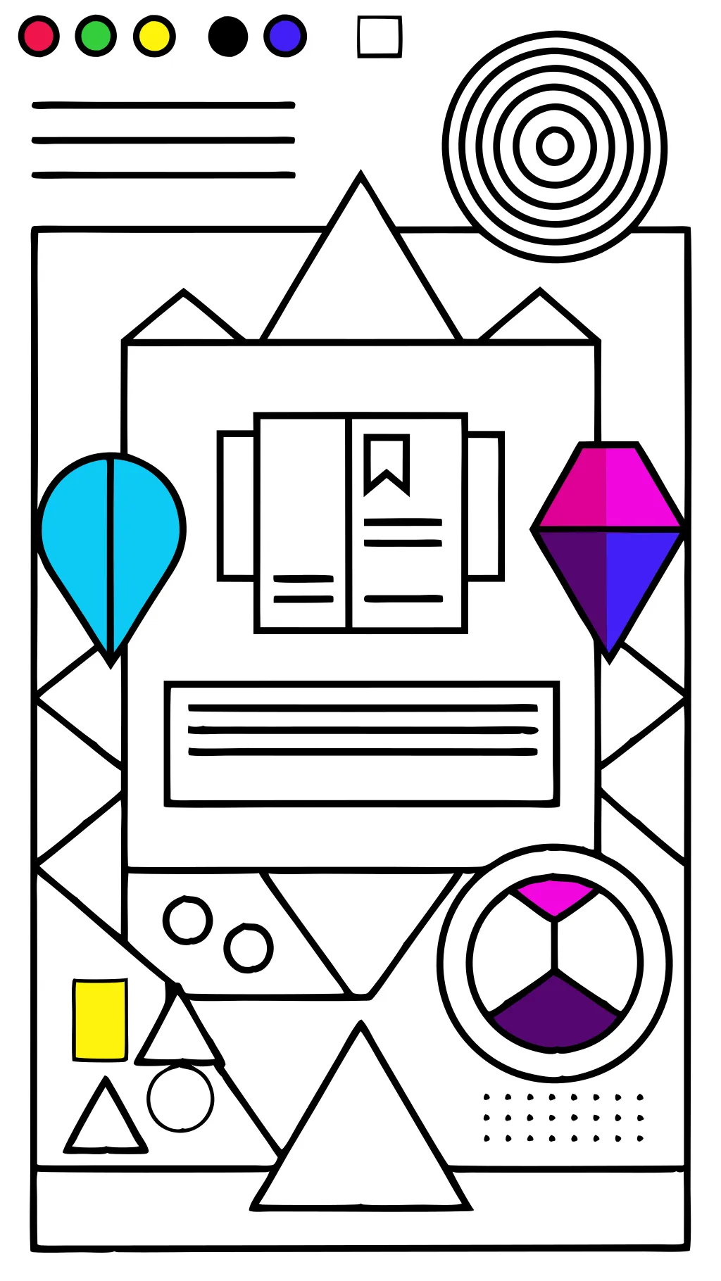 Page de couleur de test pour l’imprimante